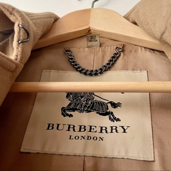 BURBERRY wool-cashmere trench coat - Picture 3 of 13